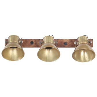 Wandlamp industrieel E27 65x25 cm messingkleurig 3