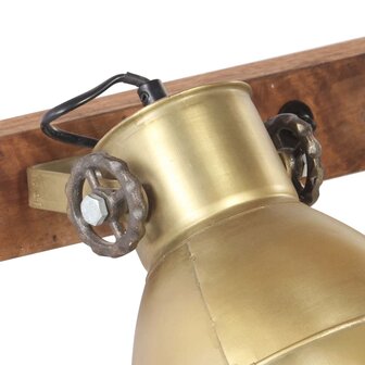 Wandlamp industrieel E27 65x25 cm messingkleurig 5