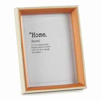 Fotolijsten 83619 Bruin 17 x 22 x 3 cm Kristal Wit Hout MDF 1