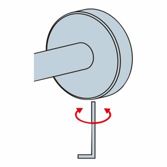 Kleine Wolke Handdoekstang Luno zilverkleurig 4