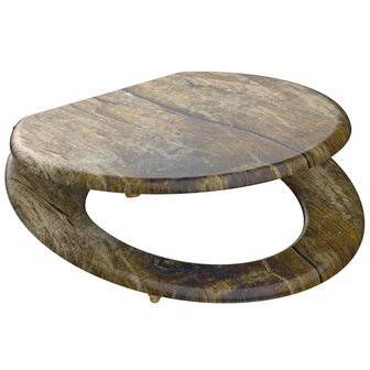 SCH&Uuml;TTE Toiletbril SOLID WOOD MDF met print 3