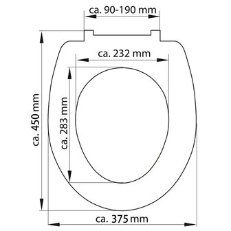 SCH&Uuml;TTE Toiletbril met soft-close quick-release GREY duroplast 7
