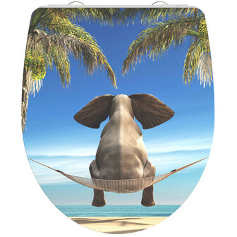 SCH&Uuml;TTE Toiletbril met soft-close HAPPY ELEPHANT duroplast hoogglans 1