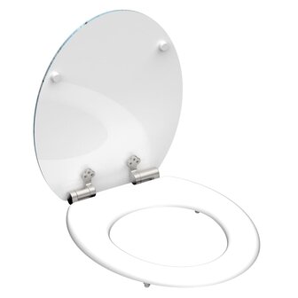 SCH&Uuml;TTE Toiletbril met soft-close SHELL HEART MDF hoogglans 3