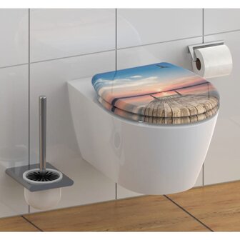 SCH&Uuml;TTE Toiletbril met soft-close quick-release SUNSET SKY 1
