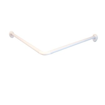 RIDDER Hoekdouchegordijnstang 80x80x2,5 cm wit 1