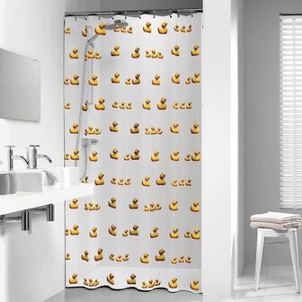 Sealskin Douchegordijn Duckling 180x200 cm geel 1