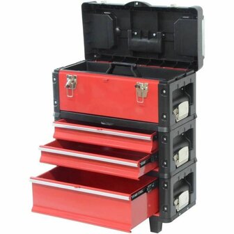 Gereedschapstrolley Defpro Modulair Stapelbaar 3 Onderdelen 1