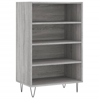 Hoge kast 57x35x90 cm bewerkt hout grijs sonoma eikenkleurig 2