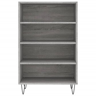 Hoge kast 57x35x90 cm bewerkt hout grijs sonoma eikenkleurig 4