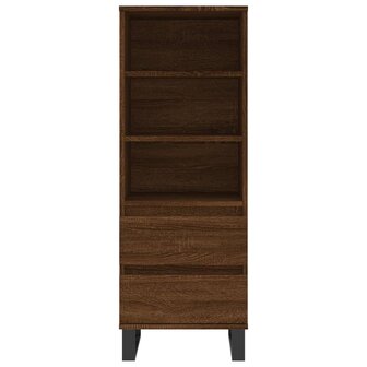 Hoge kast 40x36x110 cm bewerkt hout bruineiken 5