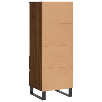Hoge kast 40x36x110 cm bewerkt hout bruineiken 8