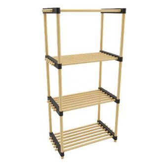 Storage solutions Schoenenrek met 4 schappen 49x28x92,5 cm hout 2