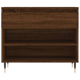 Schoenenkast 70x36x60 cm bewerkt hout bruin eikenkleur 6