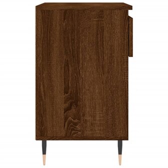 Schoenenkast 70x36x60 cm bewerkt hout bruin eikenkleur 7