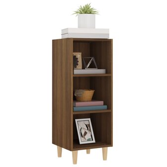 Dressoir 34,5x32,5x90 cm bewerkt hout bruin eikenkleur 4