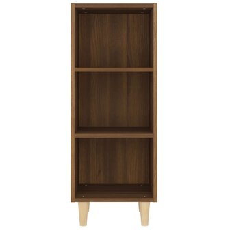 Dressoir 34,5x32,5x90 cm bewerkt hout bruin eikenkleur 5