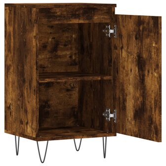 Dressoir 40x35x70 cm bewerkt hout gerookt eikenkleurig 6