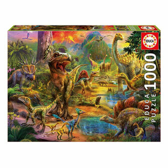 Puzzel Dinosaur Land Educa 17655 500 Onderdelen 1000 Onderdelen 68 x 48 cm 1