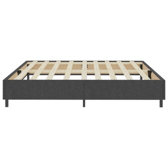 Boxspringframe stof grijs 200x200 cm 5