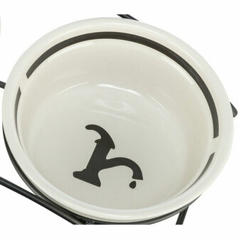 Voerbak voor honden Trixie Wit Zwart &Oslash; 13 cm 250 ml 8