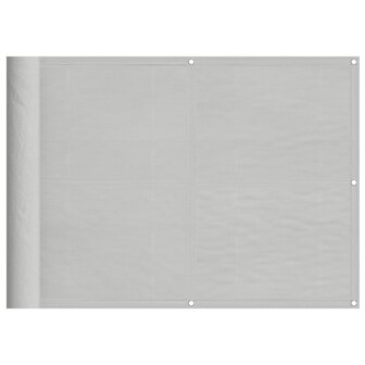 Balkonscherm 75x300 cm 100% oxford polyester lichtgrijs 2