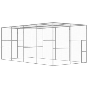 Kattenkooi 6x3x2,5 m gegalvaniseerd staal 1