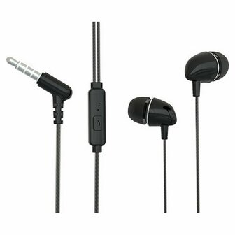 Hoofdtelefoon met microfoon TM Electron Zwart 1