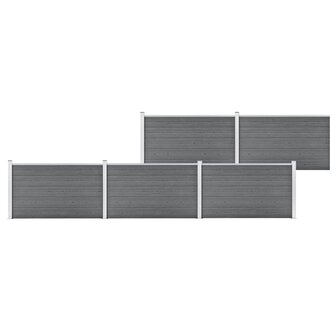 Schutting 872x106 cm HKC grijs 1