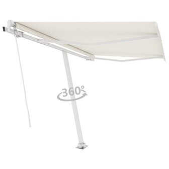 Luifel vrijstaand automatisch 350x250 cm cr&egrave;mekleurig 3