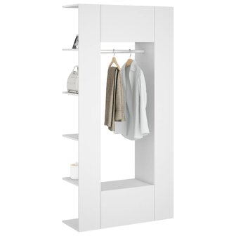 Gangkasten 2 st bewerkt hout wit 5