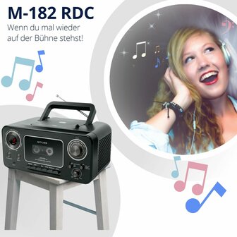 Radio met cassettespeler Muse M-182RDC 3