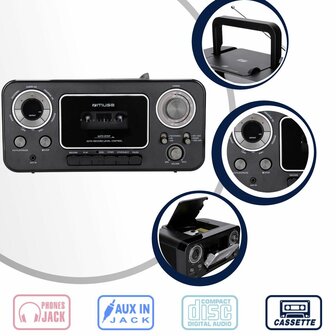 Radio met cassettespeler Muse M-182RDC 4