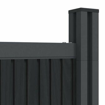 Schuttingpaneel 353x186 cm HKC grijs 9