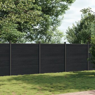 Schuttingpaneel 526x186 cm HKC grijs 1