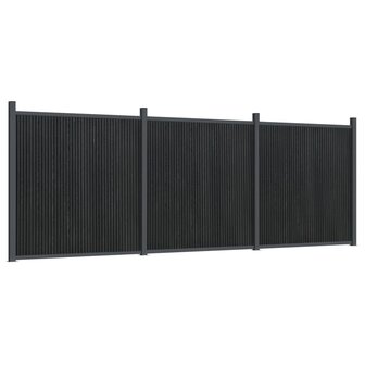 Schuttingpaneel 526x186 cm HKC grijs 2