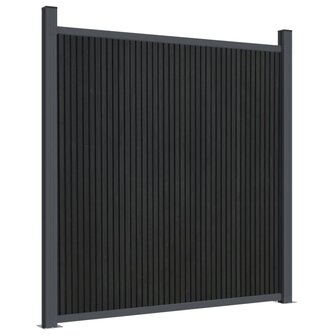 Schuttingpaneel 173x186 cm HKC grijs 2