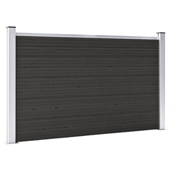Schuttingpaneel 180x105 cm HKC zwart 2