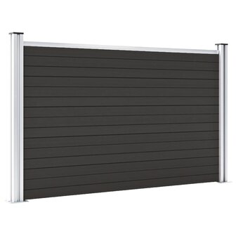 Schuttingpaneel 180x105 cm HKC zwart 3
