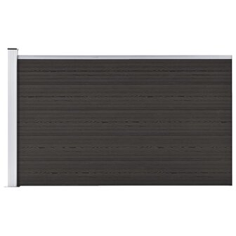 Schuttingpaneel 175x105 cm HKC zwart 1