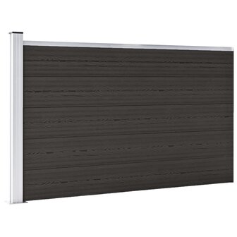Schuttingpaneel 175x105 cm HKC zwart 2