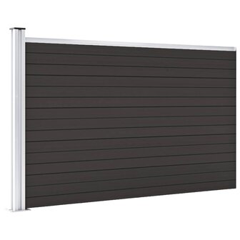 Schuttingpaneel 175x105 cm HKC zwart 3