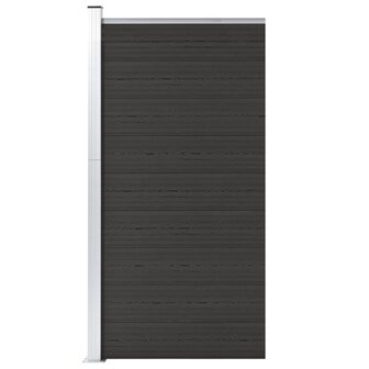 Schuttingpaneel 95x186 cm HKC zwart 1