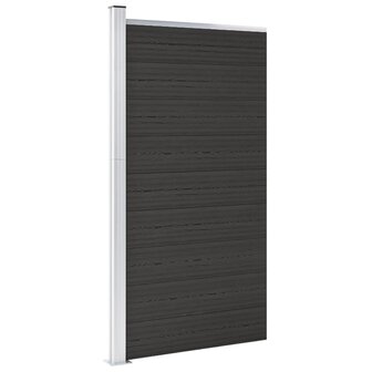 Schuttingpaneel 95x186 cm HKC zwart 2