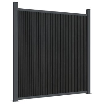 Schuttingpaneel 699x186 cm HKC grijs 4