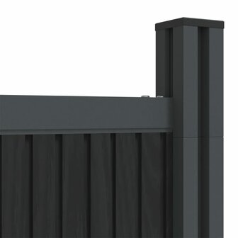 Schuttingpaneel 1391x186 cm HKC grijs 9
