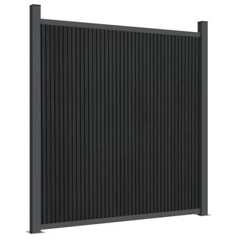 Schuttingpaneel 1564x186 cm HKC grijs 4