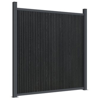 Schuttingpaneel 1564x186 cm HKC grijs 7