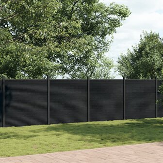 Schuttingpaneel 1737x186 cm HKC grijs 1