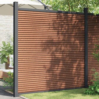 Schuttingpaneel 180x186 cm HKC bruin 1